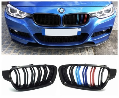 REJILLA DE RADIADOR REJILLAS BMW F30 BERLINA LUSTRE M-PAKIET DUAL  