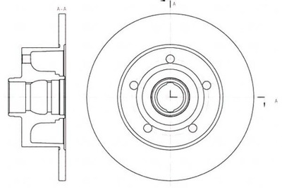 ДИСКИ ТОРМОЗНЫЕ ТОРМОЗНЫЕ 2 ШТУКИ 245X10 P 5-OTW H=83 AUDI A4