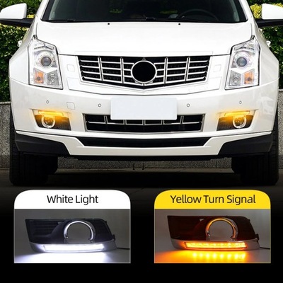 FOR CADILLAC SRX 2012-2016 LED DRL FROM BLINKERS COVERING LAMPS FOG  