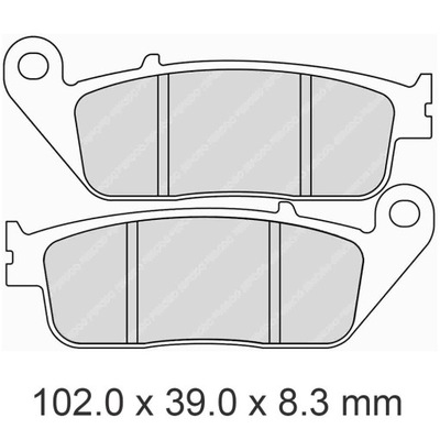 КОЛОДКИ ТОРМОЗНЫЕ FERODO FDB570ST