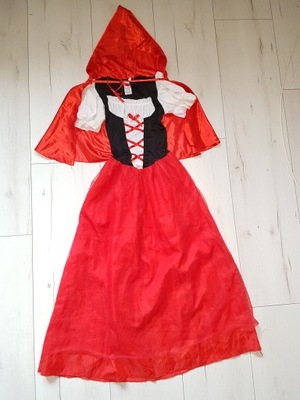KOSTIUM sukienka Czerwony Kapturek strój _ S _UK 11-13