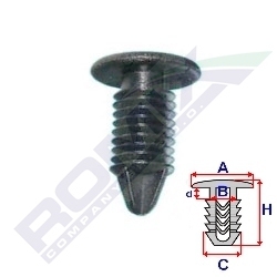 КЛИПСА TAPICERSKA CITORENPEUGEOT 50150Z ROMIX 3SZT