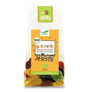 Galaretki owocowe bez żelatyny BIO 100g BIO PLANET