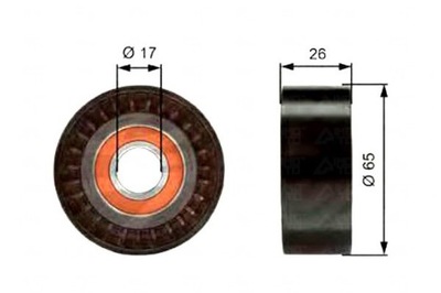 Ролик направляющая ремень audi a4 a4 allroad a5 a6 a6 фото №1