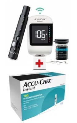 ACCU CHEK INSTANT mg/dl +110 PASKÓW DUŻY ZESTAW PL