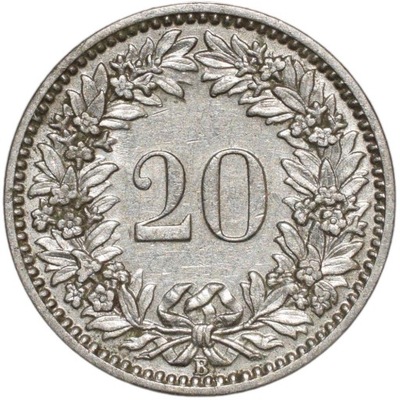 Szwajcaria 20 rappenów 1912