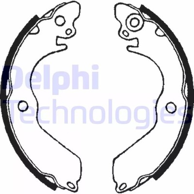 Delphi ls1649 набор колодка тормозных фото №1