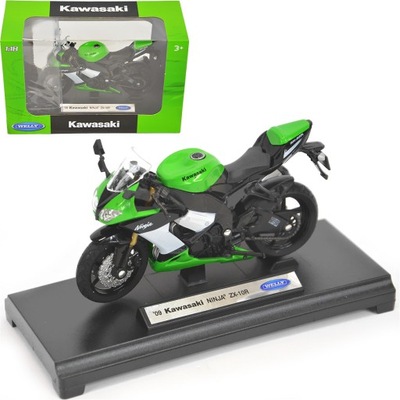 MODEL WELLY 1:18 MOTOR KAWASAKI NINJA ZX-10R 2009