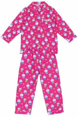 Flanelowa piżama w babeczki PRIMARK 2-3 lat 98 cm