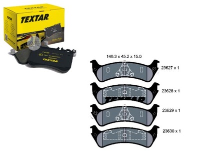 Tex2362701 тормозные колодки ham. ford задняя explorer 4,0-5,0 4 фото №1