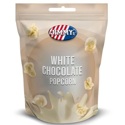 Jimmy's Popcorn w białej czekoladzie - Cholocate White Biała Czekolada 120g