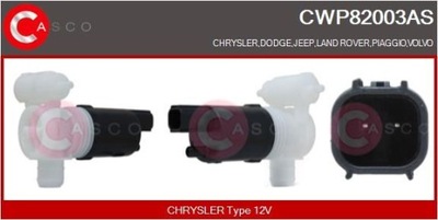 НАСОС ОМЫВАТЕЛЯ CWP82003AS CASCO CHRYSLER