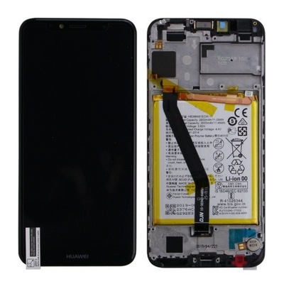 WYŚWIETLACZ LCD DIGITIZER BATERIA DO HUAWEI Y6 2018 CZARNY