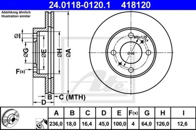 24.0118-0120.1 ДИСК HAM.PRZOD MITSUBISHI CARISMA 95-