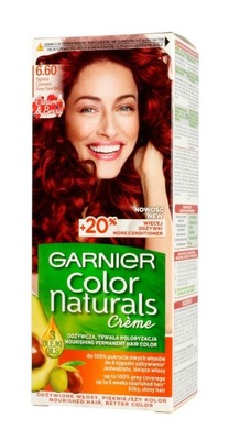 GARNIER Color Naturals Creme Krem Koloryzujący Nr 6.60 Ognista Czerwień