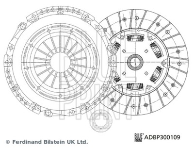 КОМПЛЕКТ СЦЕПЛЕНИЕ, SMARTFIT SOLUTION НАБОР BLUE PRINT ADBP300109