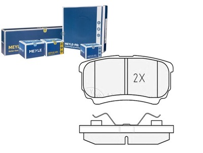 MEYLE PADS BRAKE MITSUBISHI REAR OUTLANDER 03-/LAN - milautoparts-fr.ukrlive.com