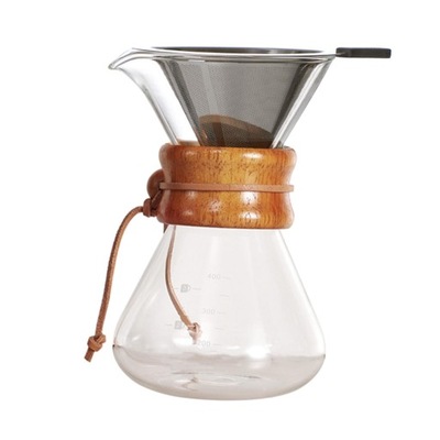 Pour Over Coffeemaker Coffee Server Pot Clear Coffee Dripper na 400 ml