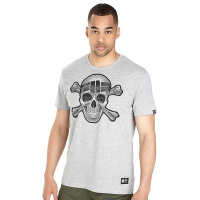 Koszulka Pit Bull Skull Wear Szara XL