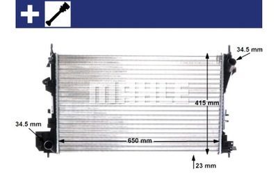 MAHLE RADUADOR DEL MOTOR DE AGUA OPEL SIGNUM VECTRA C VECTRA C GTS SAAB  