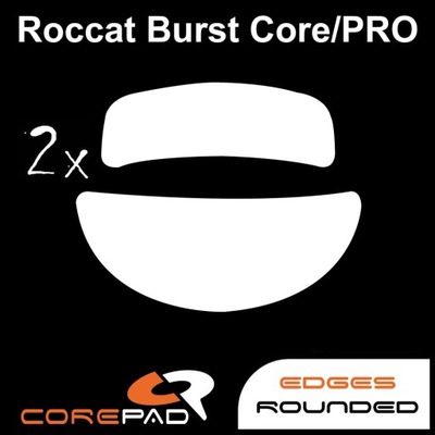 2 x CorePad Ślizgacze Roccat Burst Core, Burst Pro
