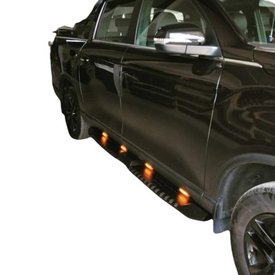 MITSUBISHI L200 2015 > BUMPER GUARD SIDE FOOT STEPS BOKI SUPER POWERFUL BLACK  