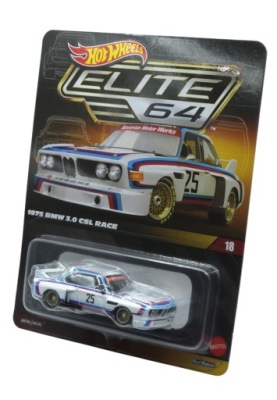 HOT WHEELS ELITE 64 1975 BMW 3.0 CSL RACE JCP42 NOWY