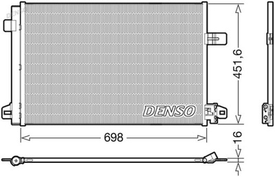 CONDENSADOR DENSO DCN32028 SKRAPLACZ, ACONDICIONAMIENTO  