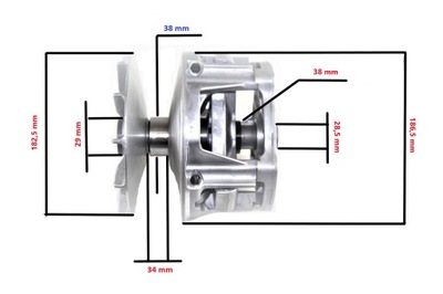 EMBRAGUE DE ACCIONAMIENTO VARIADOR POLARIS 500 OEM 1321976  