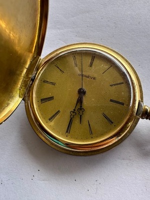 Oryginalny Szwajcarski zegarek GENEVE pozłacany.