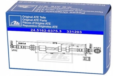 Ate 24.5162-0375.3 шланг гальмівний гнучкий фото №1