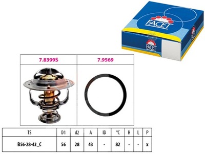 ТЕРМОСТАТ FACET 1880444 580444