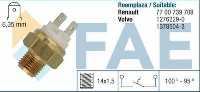 CONMUTADOR DE VENTILADOR DEL RADIADOR RENAULT  