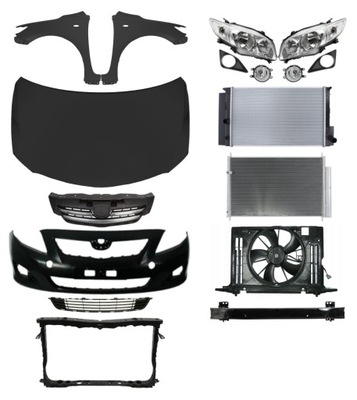 Toyota corolla 06-10 капот бампер крыло pas фото №1