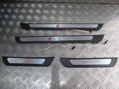 Audi rs6 4k накладки порогові підсвічувані фото №1