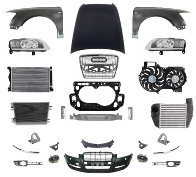 Audi a6 c6 04-08 перед капот крыло бампер лампа фото №1