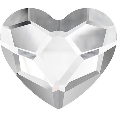 Swarovski 2808 Heart Flat MM 6 Crystal CR