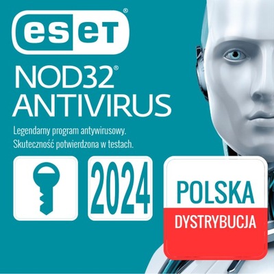 Antywirus ESET NOD32 4 szt. 2 lata NOWA