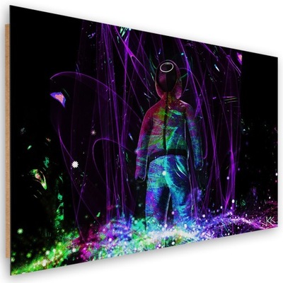 Obraz Deco Panel, Neon gracz - 90x60