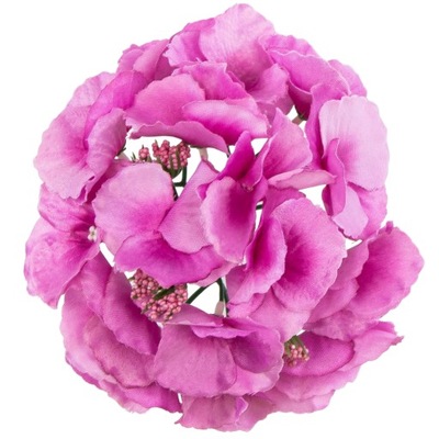 Główka wyrobowa kwiatowa sztuczne kwiaty kwiat hortensja ciemnoróżowa