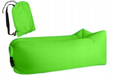 Lazy Bag Air Sofa Materaz Leżak na Powietrze Łóżko Rozkładana Zielony
