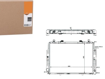 RADUADOR DB W140 S- CLASE 91- 9  