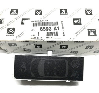 Дисплей замки ремней peugeot 308 6593a1 oe! фото №1