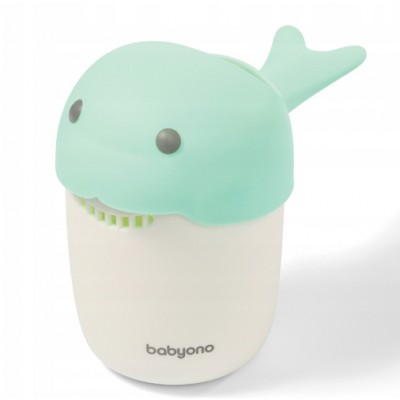 BABYONO Kubek do mycia głowy WHALE 1344/02 miętowy