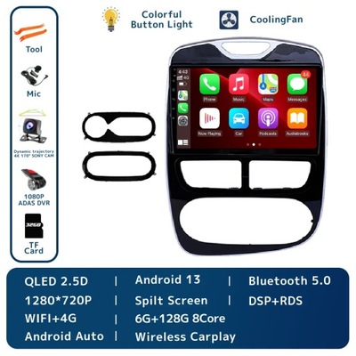 NAVEGACIÓN GPS PARA RENAULT CLIO 4 ZOE 2012-2015 RADIO DE AUTOMÓVIL BEZPRZEWODOWE CARPLAY  