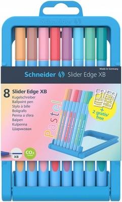 Zestaw długopisów w etui Slider Edge Pastel XB