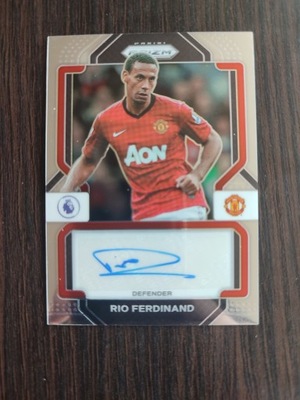 Rio Ferdinand prizm autograf Manchester United