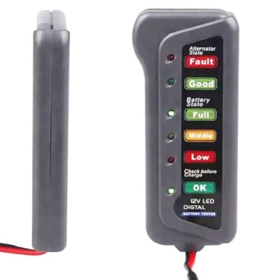 Podręczny tester akumulatorów samochodowych 12V