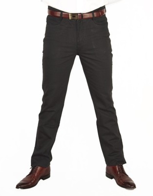 Spodnie męskie chino czarne HIT CENOWY W32 L36