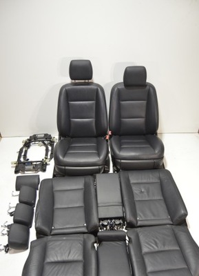 Сидіння mercedes w221 lift чорні шкіра фото №1